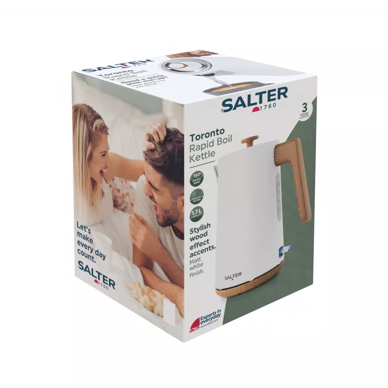 Salter EK5822WHTVDE Toronto Chaleira de ebulição rápida branca