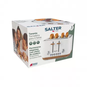 Salter EK5823WHTVDE Toronto Torradeira 4 fatias