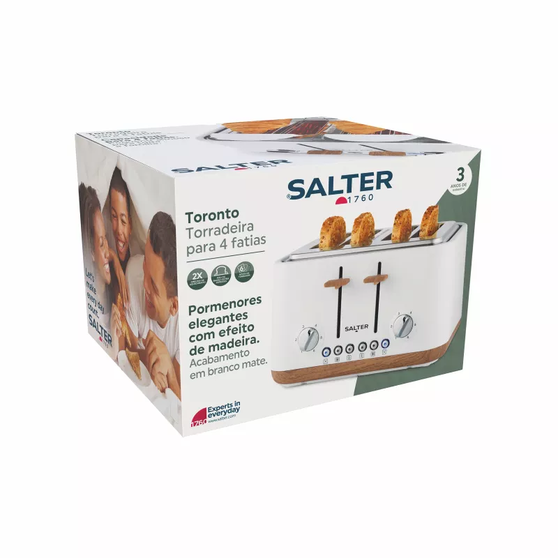 Salter EK5823WHTVDE Toronto Torradeira 4 fatias