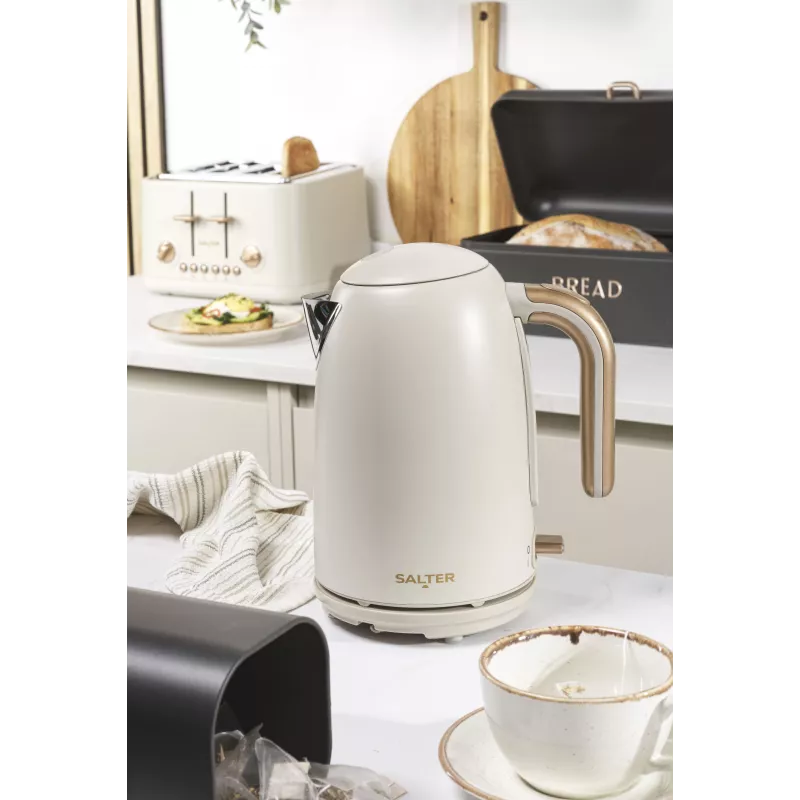 Salter EK6085OBVDE Chaleira de ebulição rápida Pebble 1.7L 3000W preto obsidiana