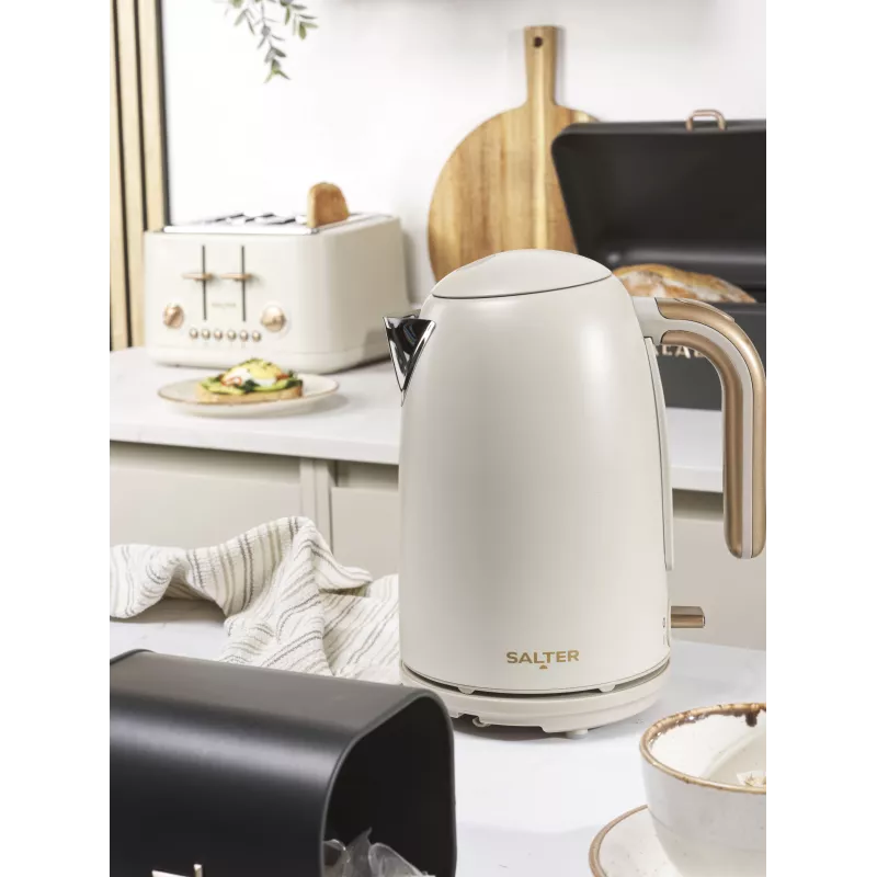 Salter EK6085OBVDE Chaleira de ebulição rápida Pebble 1.7L 3000W preto obsidiana