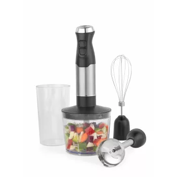 Salter EK6653VDE Conjunto de misturadora 4 em 1, 500W, recipiente de vidro de 1,5L, preto/prateado