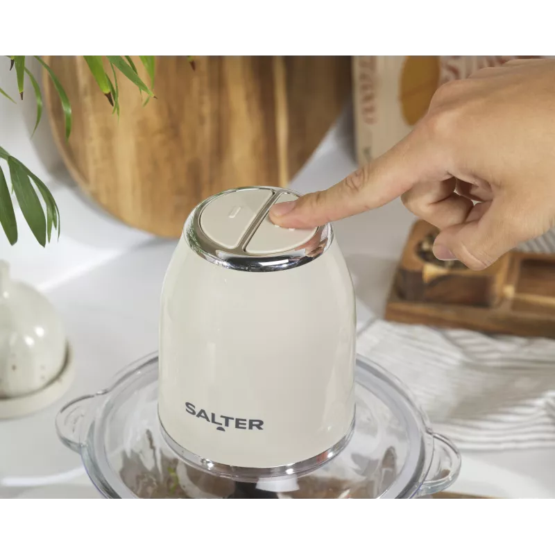 Salter EK6686CRMVDE Picadora retro 200W 0,5L creme