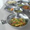 Wok Salter Marblestone 28cm cinzento - alumínio forjado, antiaderente, adequado para indução
