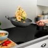Wok Salter Marblestone 28cm cinzento - alumínio forjado, antiaderente, adequado para indução