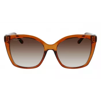 Salvatore Ferragamo SF1026S-261 Óculos de sol de mulher Cat-Eye Havana Castanho Degradê 54mm