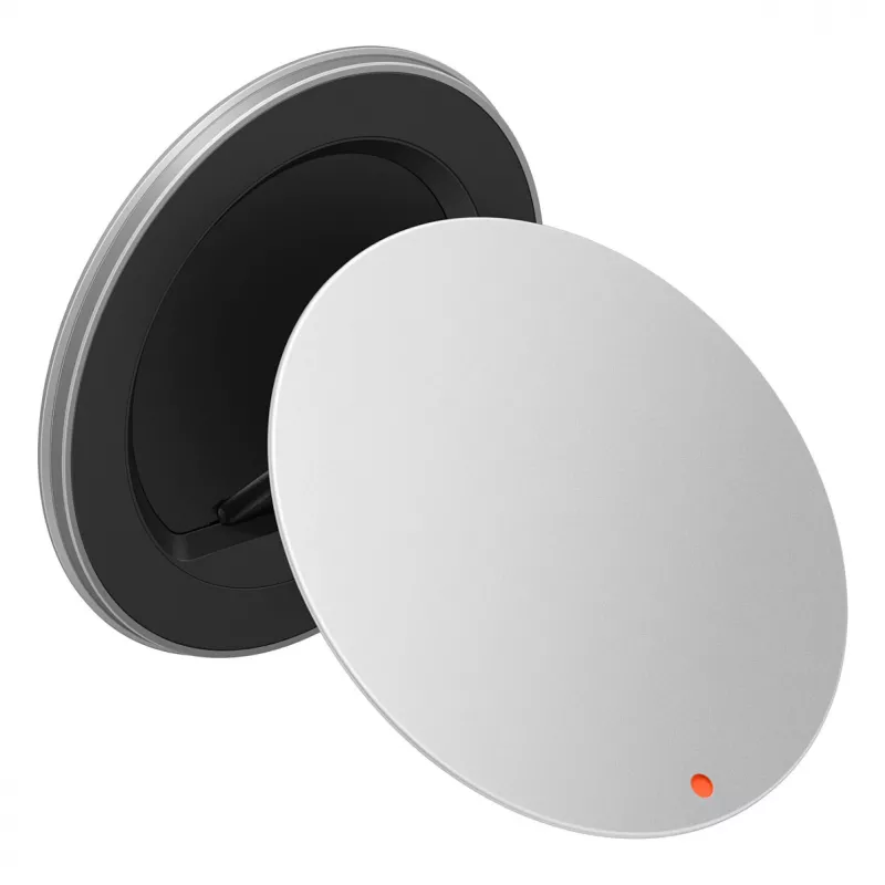 Samsung by Hochuen Suporte de secretária magnético 360° para smartphones e tablets – prateado, universal, dobrável, alumínio com ímanes N52