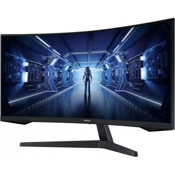 Samsung C34G55TWWP 34 polegadas WQHD monitor curvo, 165Hz, 1ms, painel VA, AMD FreeSync Premium (recondicionado)