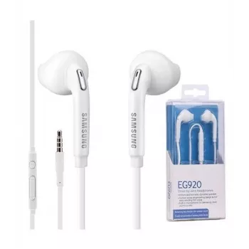 Samsung EARPHONE EG 920 Branco Auscultador In-Ear com Fios e Microfone