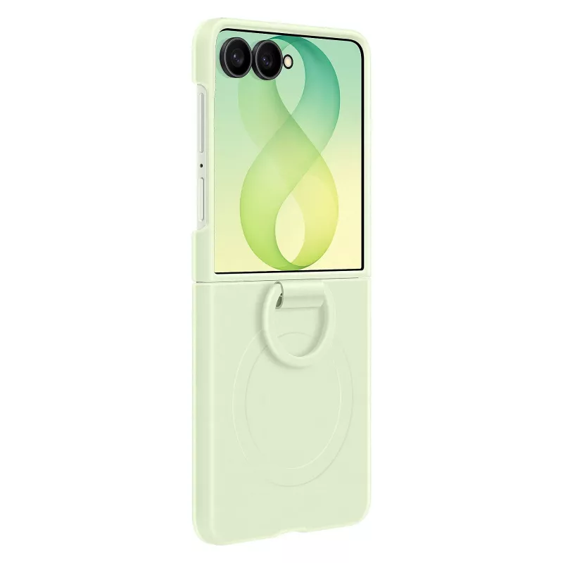 Capa com anel magnético de silicone Samsung EF-EF776CGEGWW para Galaxy Z Flip8, Verde