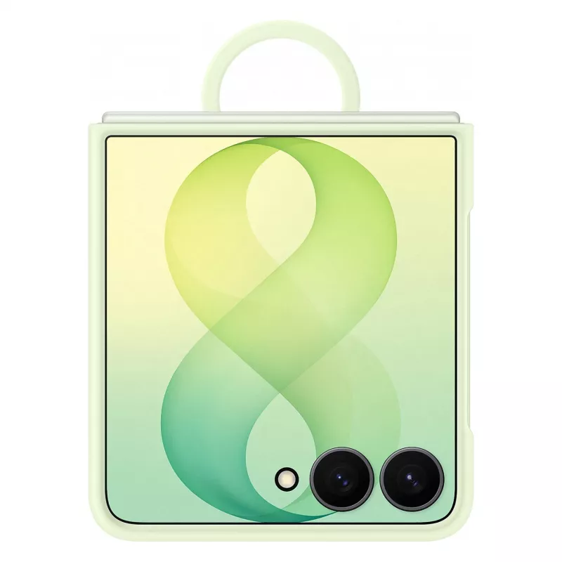 Capa com anel magnético de silicone Samsung EF-EF776CGEGWW para Galaxy Z Flip8, Verde