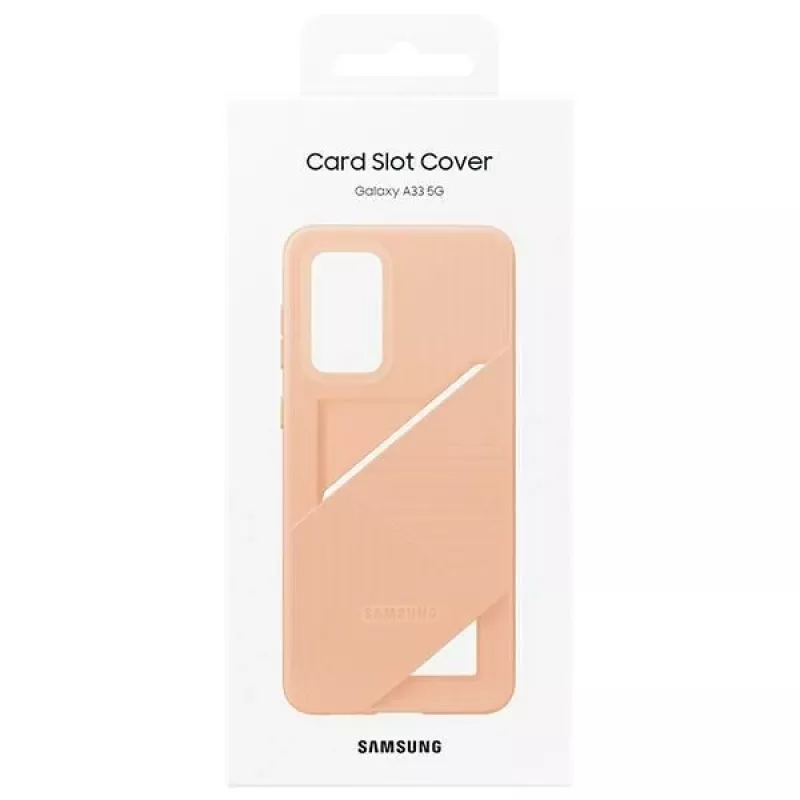 Samsung EF-OA336TPEGWW Capa com compartimento para cartões para Galaxy A33 5G, pêssego