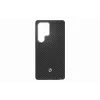Samsung Enzo capa em aramida para Galaxy S25 Ultra – preto prateado