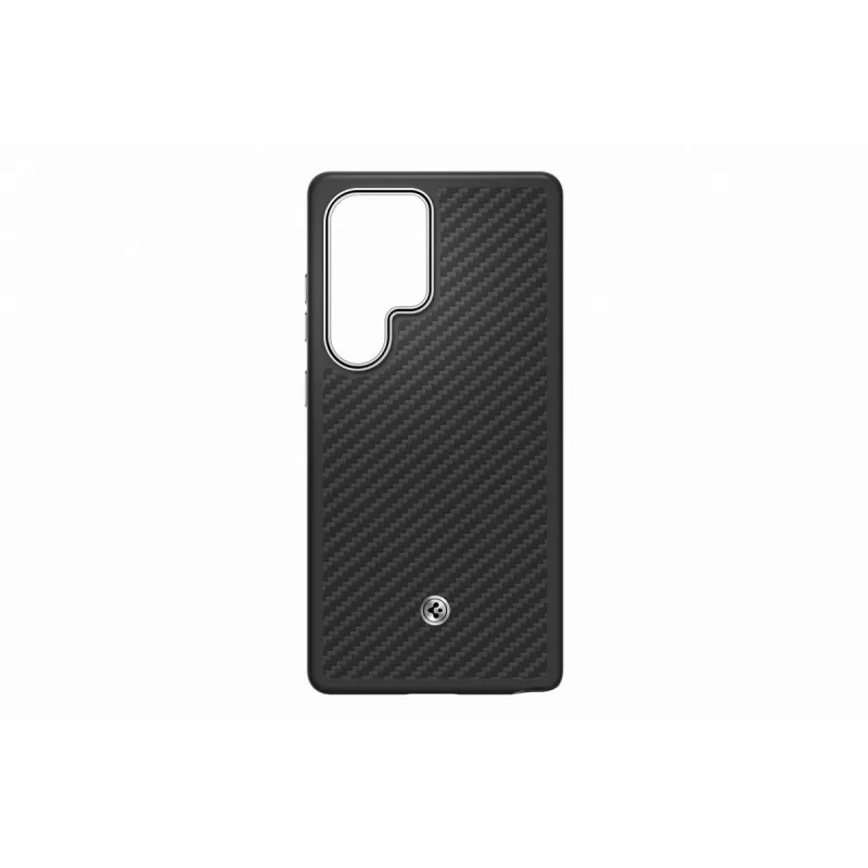 Samsung Enzo capa em aramida para Galaxy S25 Ultra – preto prateado