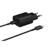 Carregador de viagem Samsung EP-TA800EBE + EP-DG980BBE 25W e cabo de dados USB-C para USB-C preto (Bulk)