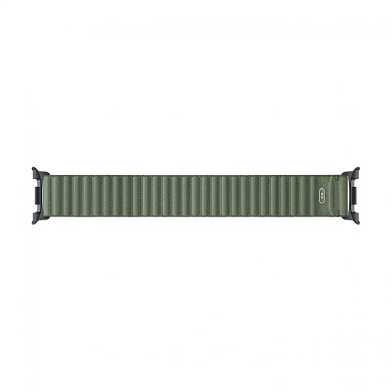 Samsung Fabric Band (M/L) para Galaxy Watch9 & Watch8 - Pulseira de Smartwatch Olive Woven Nylon