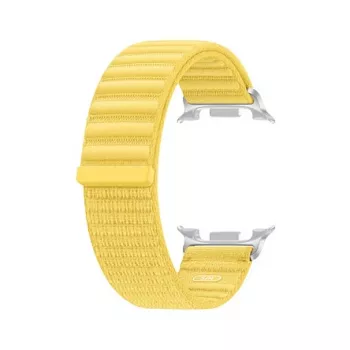 Pulseira de tecido Samsung (S/M) para Galaxy Watch9 (Watch8) – pulseira de nylon amarela