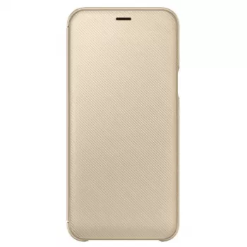Samsung Galaxy A6+ (2018) Capa com carteira EF-WA605CFE dourada
