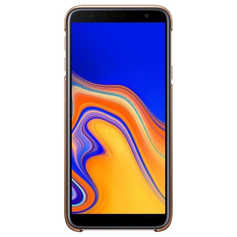 Capa Gradation Samsung para Galaxy J4 Plus EF-AJ415CFEGWW, dourada