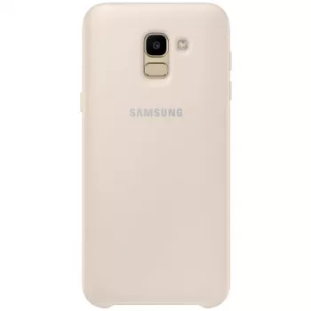 Capa de dupla camada Samsung para Galaxy J6 (2018) EF-PJ600CFEGWW dourada