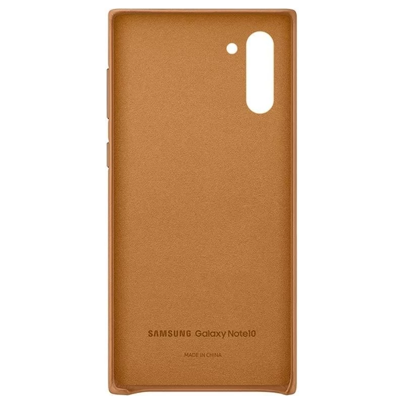 Capa de pele Samsung Galaxy Note 10 camel