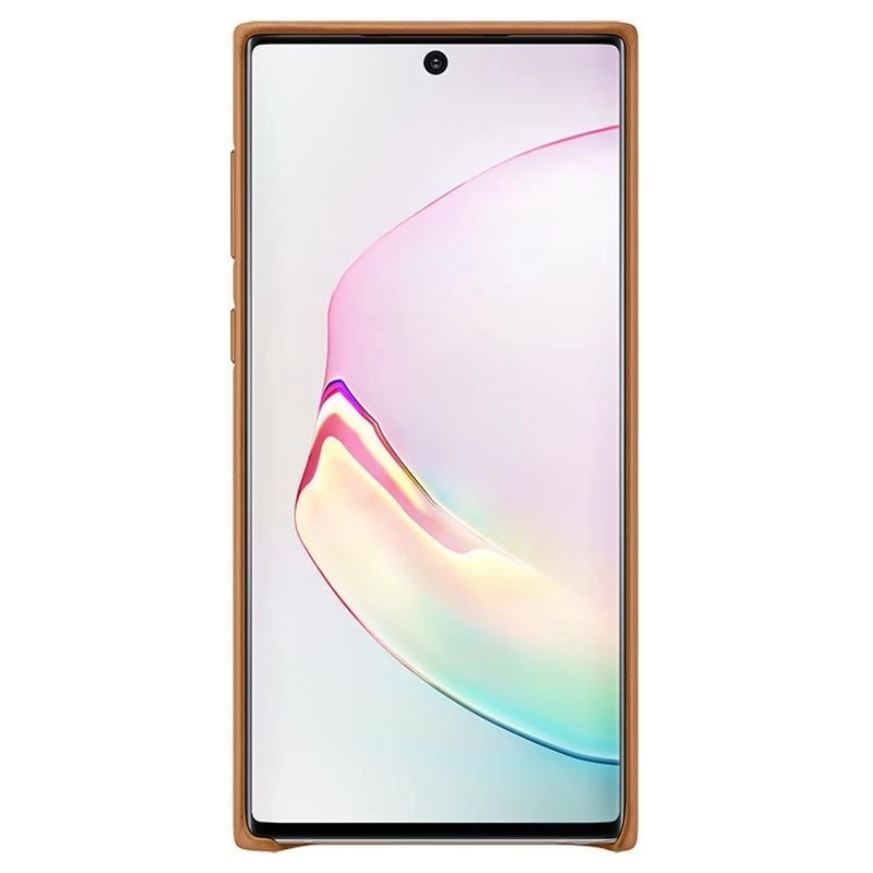 Capa de pele Samsung Galaxy Note 10 camel