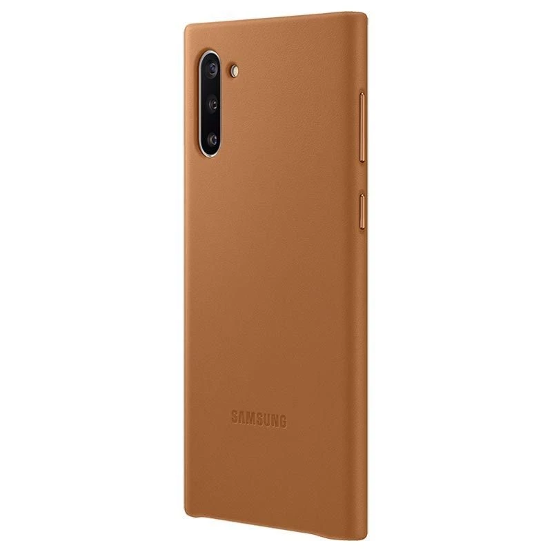 Capa de pele Samsung Galaxy Note 10 camel