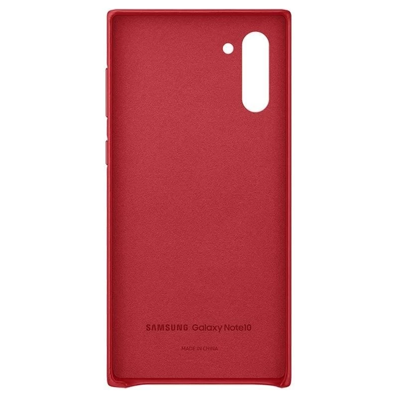 Capa de pele Samsung Galaxy Note 10 Vermelho