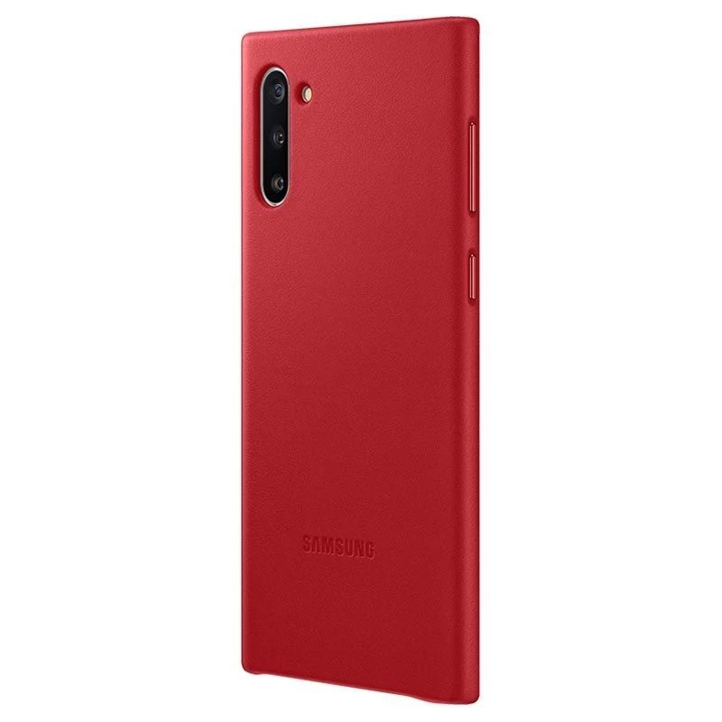 Capa de pele Samsung Galaxy Note 10 Vermelho