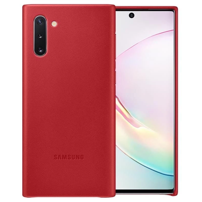 Capa de pele Samsung Galaxy Note 10 Vermelho