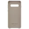 Capa de pele Samsung Galaxy S10 EF-VG973LJEGWW cinzenta