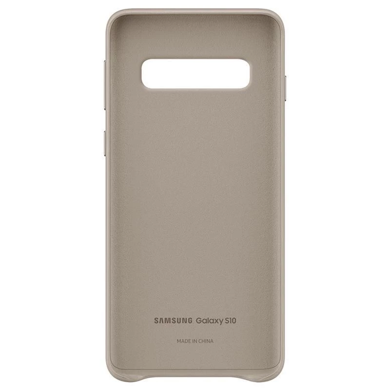 Capa de pele Samsung Galaxy S10 EF-VG973LJEGWW cinzenta