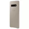 Capa de pele Samsung Galaxy S10 EF-VG973LJEGWW cinzenta