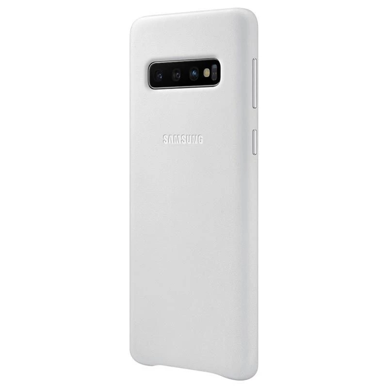 Capa de pele Samsung Galaxy S10 branca