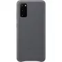 Capa de pele para Samsung Galaxy S20 cinzenta