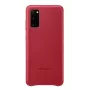 Capa de pele Samsung Galaxy S20 Vermelho