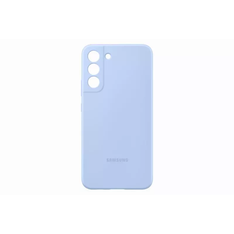 Capa de silicone para Samsung Galaxy S22 Plus azul-céu