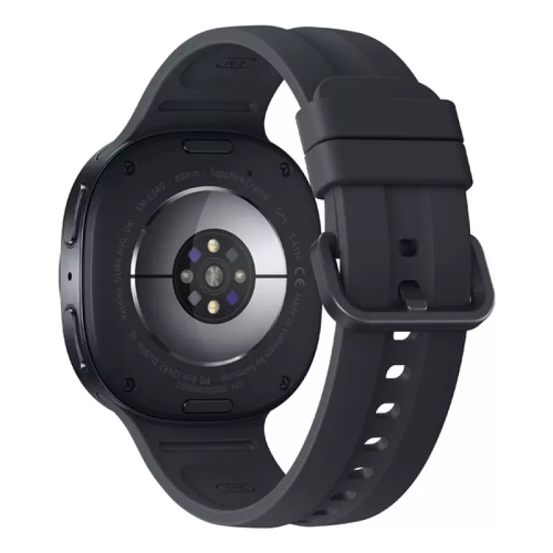 Smartwatch Samsung Galaxy Watch9 LTE SM-L345 40 mm, ecrã de 1,3", GPS, Wi-Fi, Wear OS, bracelete desportiva S/M, grafite