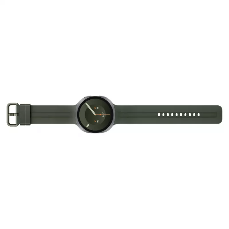 Smartwatch Samsung Galaxy Watch9 LTE 44 mm prateado com bracelete desportiva Olive M/L