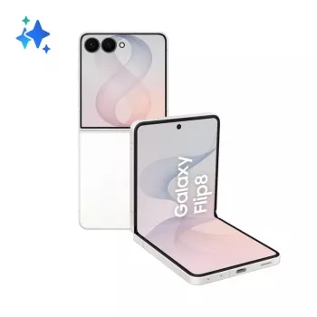 Samsung Galaxy Z Flip8 5G 256GB Cream - Smartphone dobrável, 6,9 polegadas Dynamic AMOLED 2X, 12GB RAM, Dual SIM