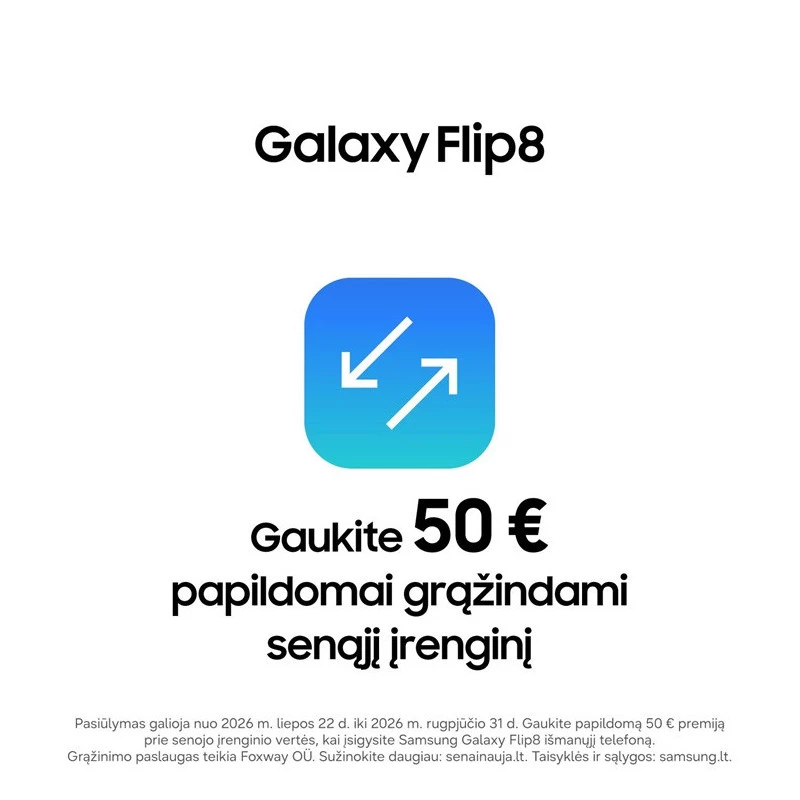 Samsung Galaxy Z Flip8 5G 256GB Cream - Smartphone dobrável, 6,9 polegadas Dynamic AMOLED 2X, 12GB RAM, Dual SIM