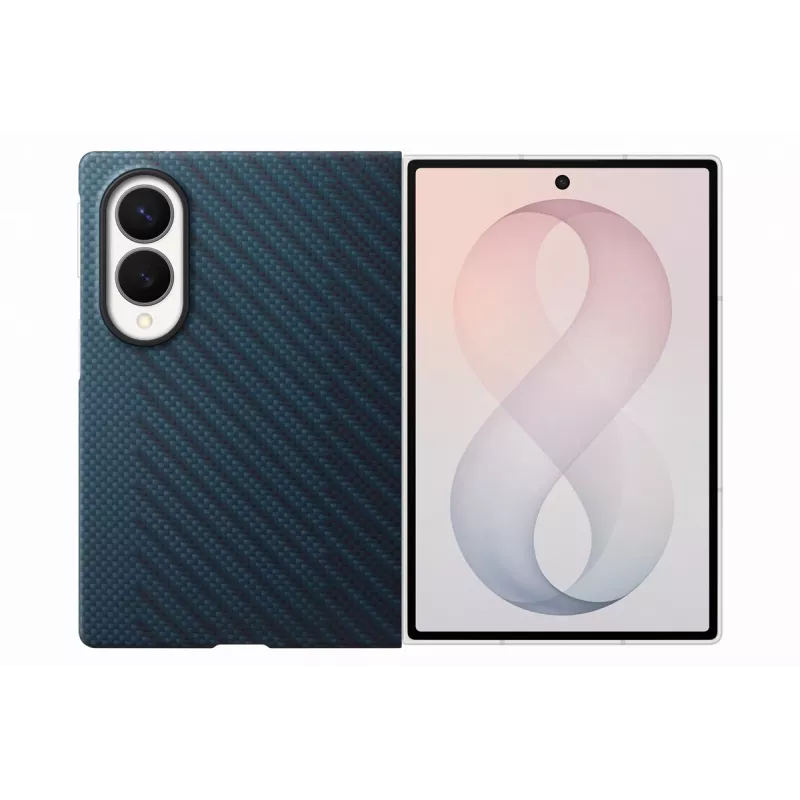 Capa com suporte magnético Samsung Galaxy Z Fold8 Carbon - azul-marinho (EF-KF971SNEGWW)