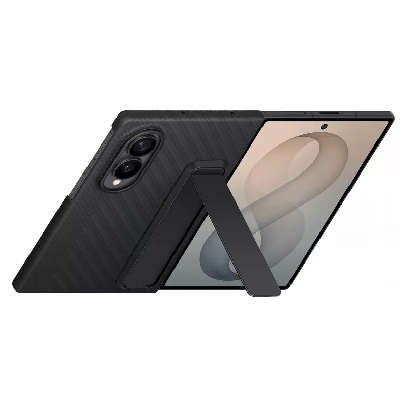 Samsung Galaxy Z Fold8 Carbon Standing Case com suporte – preto, EF-XF971SBEGWW