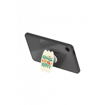 Capa Hybrid Edge com suporte para dedo SAMSUNG GP-FPX115AMBGW Tab A9 transparente, verde