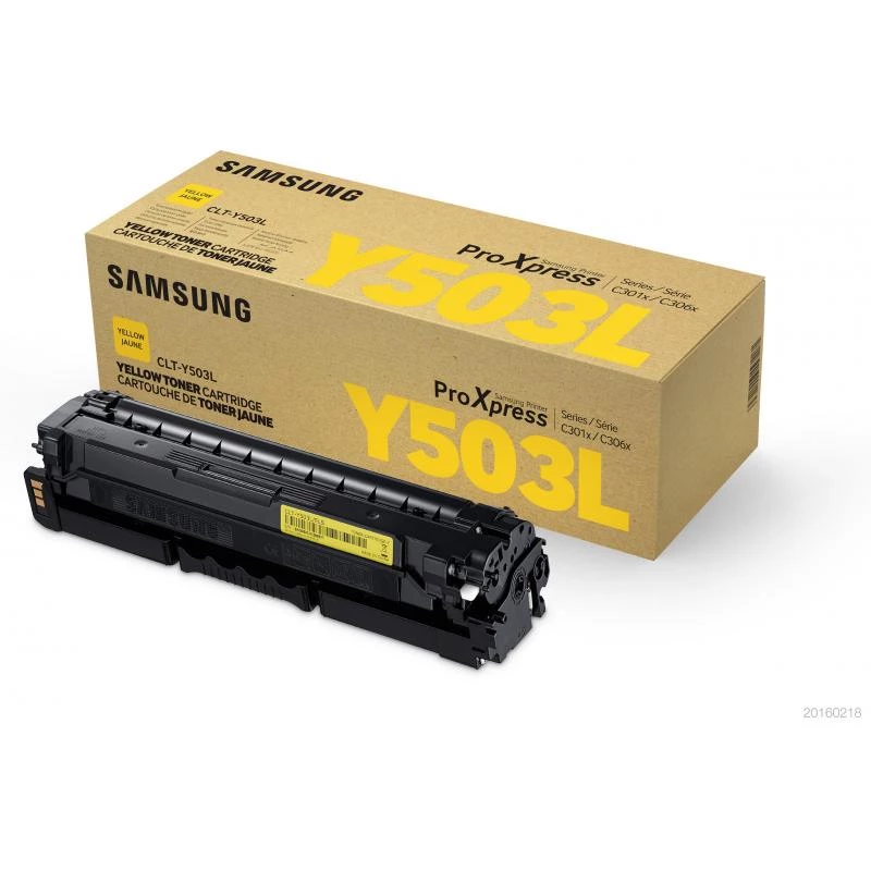 Tinteiro Samsung HP amarelo CLT-Y503L alto rendimento original