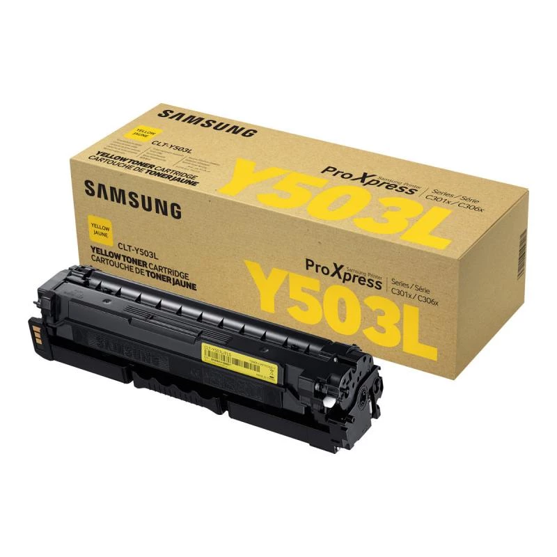Tinteiro Samsung HP amarelo CLT-Y503L alto rendimento original