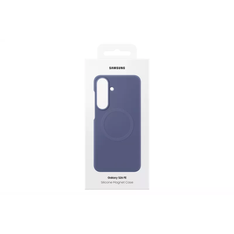 Capa de silicone com íman Samsung para Galaxy S26 FE, azul-violeta