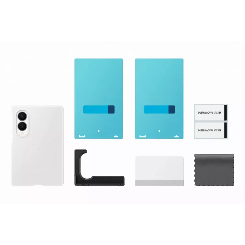 Capa de silicone com íman Samsung para Galaxy Z Fold 8 - Branco (compatível com MagSafe)