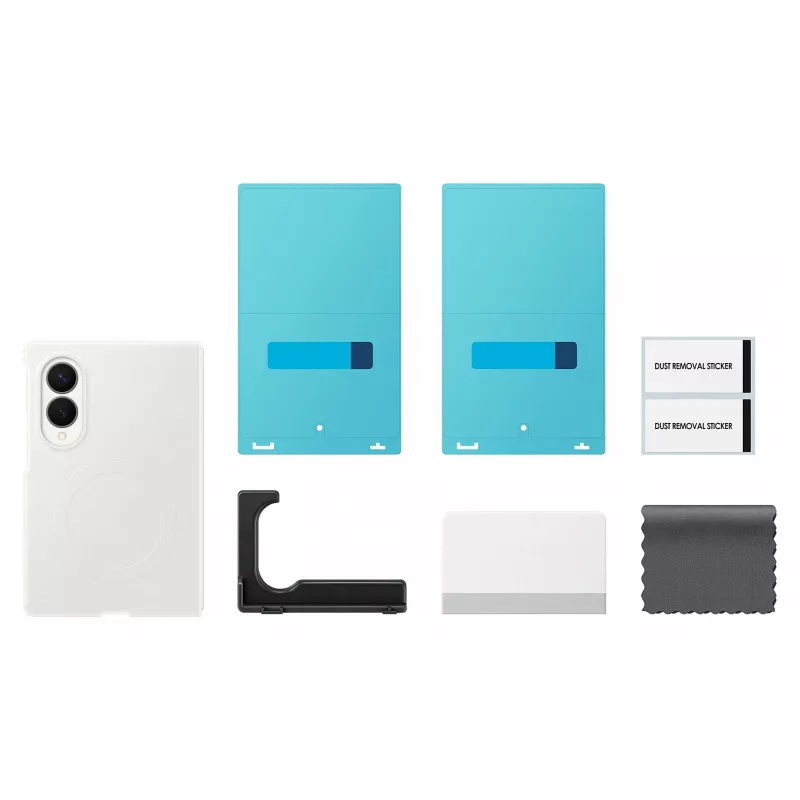 Capa de silicone com íman Samsung para Galaxy Z Fold 8 - Branco (compatível com MagSafe)
