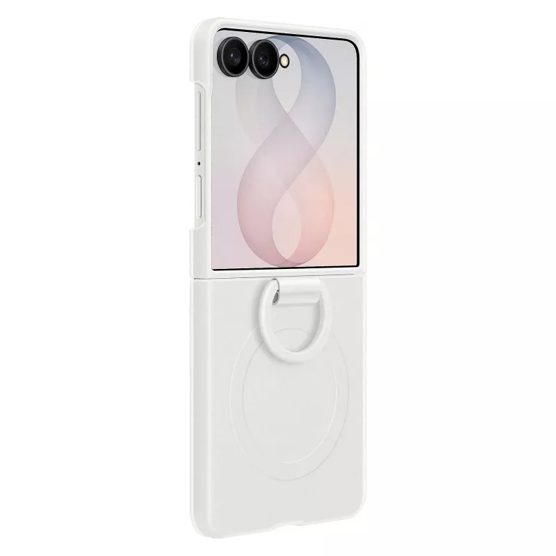 Samsung Capa com Anel e Íman de Silicone para Galaxy Z Flip8, Branco